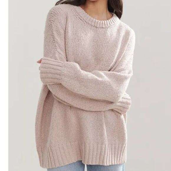 Jenni Kayne Foster Cotton Sweater Blush - Picture 10 of 10